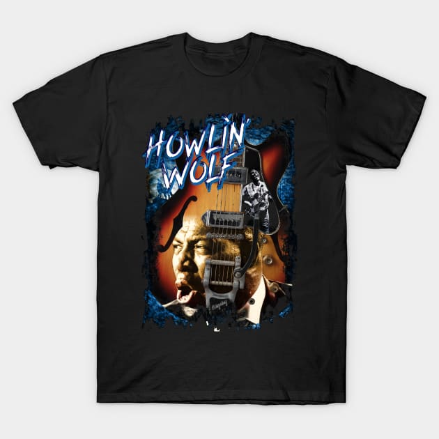 Howlin' Wolf Design T-Shirt by HellwoodOutfitters